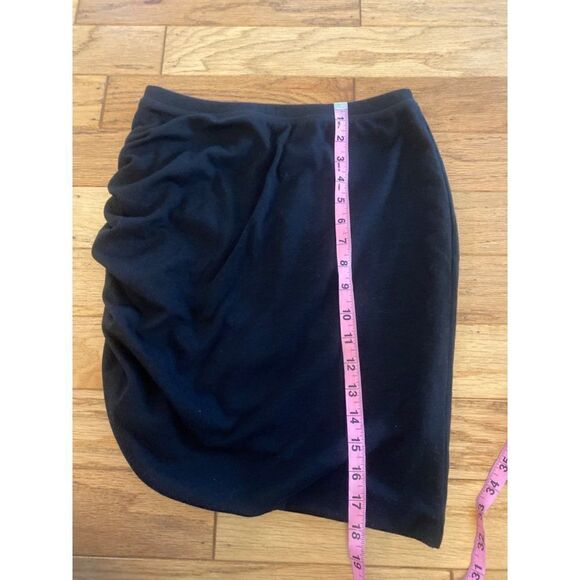 Gap women's black ruched side mini bodycon pull on short skirt size XS - Picture 5 of 8